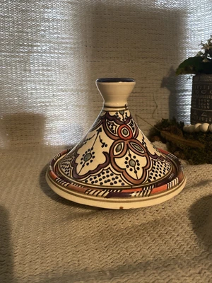 $39 • Buy Moroccan Handmade Small Tajine Handpainted 