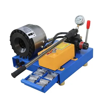 1/8-1inch Manual Hydraulic Hose Crimper Machine Hose Crimping With Vacuum Gauge • $1199