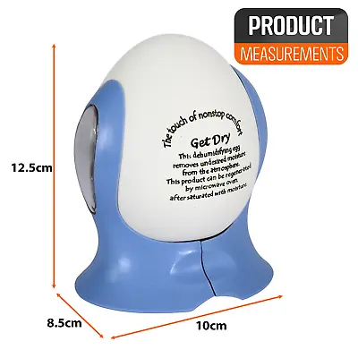 Portable Dehumidifier Egg Damp Trap Air Moisture Absorb Reduce Mould • £7.99