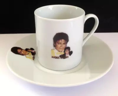 MICHAEL JACKSON ESPRESSO CUP AND SAUCER No.1 • $17.26