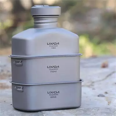 Lixada   Bottle Outdoor Canteen Cups Set Ultralight Cooking M6J5 • $200.02