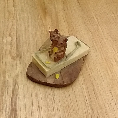 Aynsley - Mice & Cheese - Mouse & Mousetrap - Hand Painted Collectable • £14.99