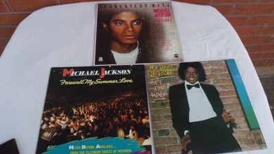 £4.99 • Buy 3 X MICHAEL JACKSON LP's 18 GREATEST HITS  OFF THE WALL  FAREWELL MY SUMMER LOVE