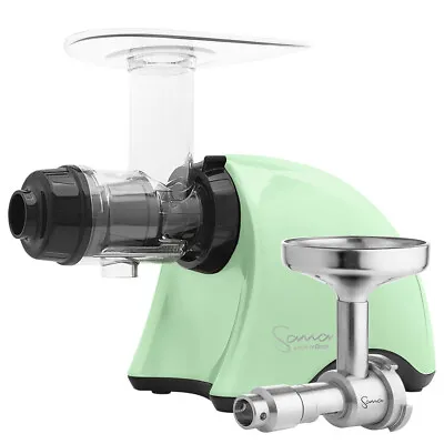 Omega Sana 707 Horizontal Slow Juicer In Pistachio Green With Oil Extractor • £639