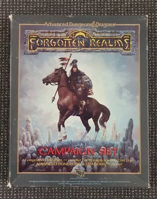 🔶️tsr Advanced Dungeons & Dragons Box Forgotten Realms Campaign Set D&d 1987  • $321.69