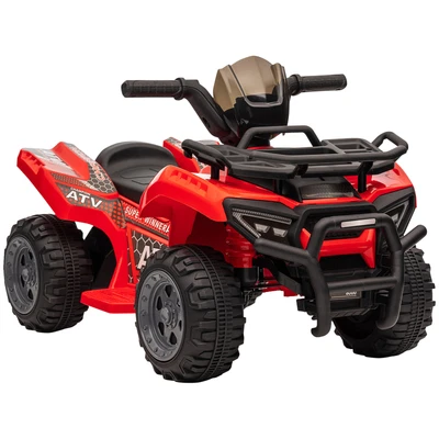 £52.99 • Buy HOMCOM 6V Kids Electric Ride On Car Toddler Quad Bike ATV For 18-36 Month Red