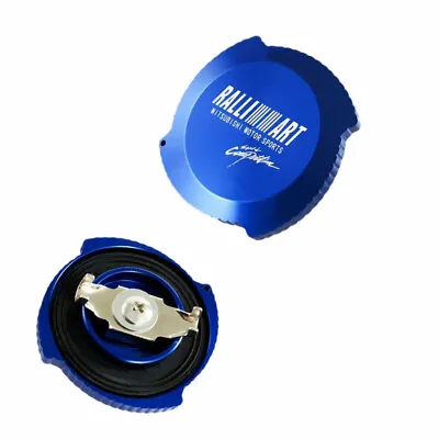 Brand New Ralliart Aluminum Racing Engine Oil Filler Cap Blue For MITSUBISHI • $13.88