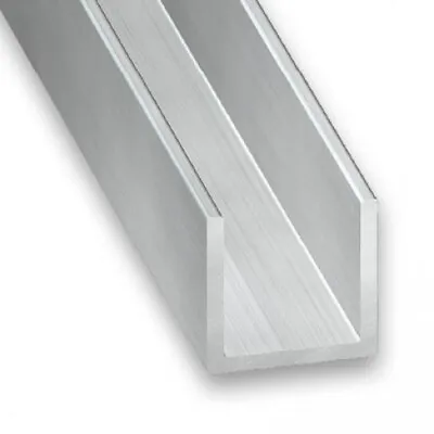 PACKS 2M Lengths Raw Aluminium U Channel 6MM 7MM 8MM 10MM 12MM 17MM 22MM ID • £56.89