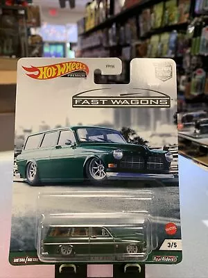 Volvo P220 Amazon Wagon(Hotwheels Car Culture Fast Wagons Mattel 1/64 DieCast) • $4.95