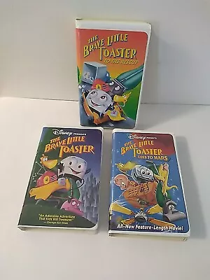 Set Of 3 Walt Disney The Brave Little Toaster VHS Videos Clamshell Covers  • $18.99