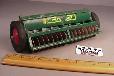 Vintage 1950's Oliver Superior Grain Drill 1:16 Farm Tractor Slik Toy Metal • $159.99