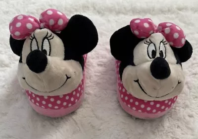 Disney Minnie Mouse Pink Toddler Slippers Size 7-8 • $10