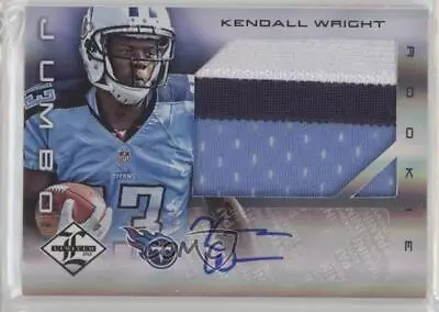 2012 Limited Jumbo Materials Signatures Prime /25 Kendall Wright Rookie Auto RC • $7.44