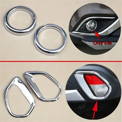 F+R Fog Light Lamp Cover Trim Parts For Mitsubishi Outlander Facelift 2016-2021 • $36.10