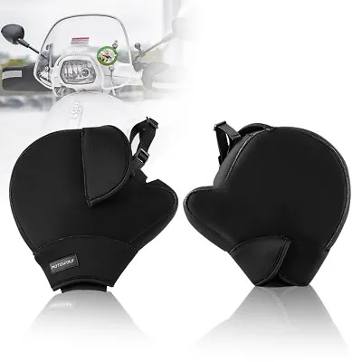 Motorcycle Handle Bar Mitts Hand Warmer Motorbike Muff Glove Cover • $33.01