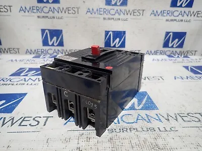 THED134015 GE 15 Amp 600 Volt 3 Pole 25kA@480V THED Circuit Breaker- TESTED • $129