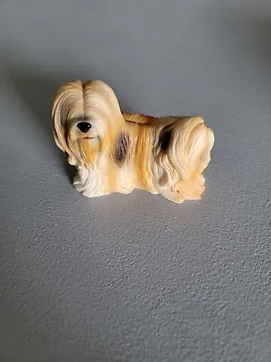 Vintage  Miniature Shaggy Long Hair Dog Figurine Estate SALE Collectible 🔥🔥 • $16.86