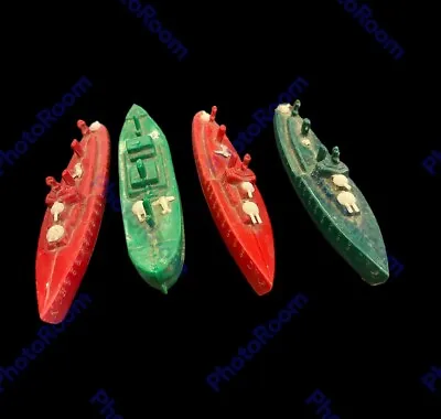 Antique Hard Plastic Navy Ship Aircraft Carrier Battleship Cruise Ship Lot Of 4 • $34.95