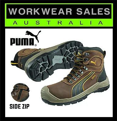 $185.95 • Buy Puma Safety Sierra Nevada Brown Work Boots WorkBoots Shoes Mens 630227 UK Sizing