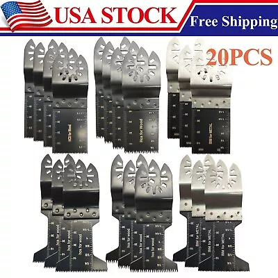 20PCS Oscillating Saw Blades Multi Tool For Dewalt Fein Multimaster Makita US • $21.59