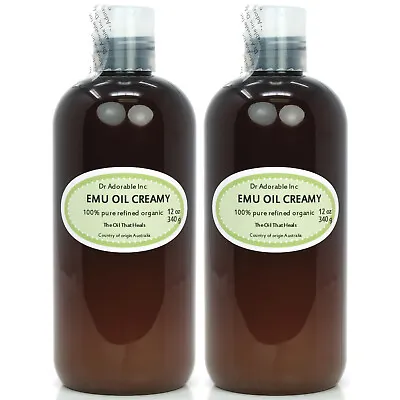 EMU OIL CREAMY BY DR.ADORABLE 100% PURE ORGANIC   1 Oz-UP TO 1 GALLON • $27.79