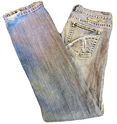 Cowgirl Tuff Co Chrome Gypsy Women’s Jeans Sz 27 Studded Denim Boot Cut Low Rise • $29