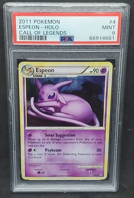 $107.95 • Buy Pokemon PSA 9 MINT Espeon 4/95 Call Of Legends Holofoil Rare 2011 Holo