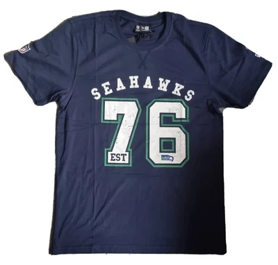 £8 • Buy Seattle Seahawks New Era T-shirt / Tee / Tshirt -Size L - NFL American Football 
