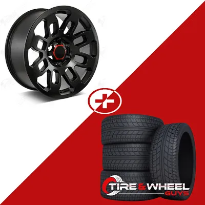 17  Satin Black Wheels W/Tires Fits Toyota Tacoma 4Runner FJ Cruiser • $1349