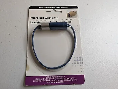 Micro-USB Wristband Bracelet Cable For Android Fast Charging And Data Transfer • $2.99