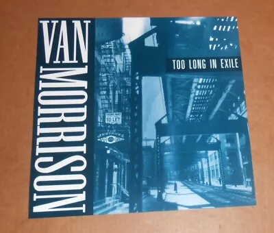 Van Morrison Too Long In Exile Poster 2-Sided Flat Square 1993 Promo 12x12 • $24.95