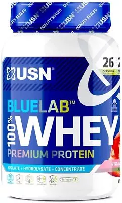 £31.99 • Buy USN Blue Lab 100% Premium Whey Protein Isolate With Added BCAAs 908g / 2kg