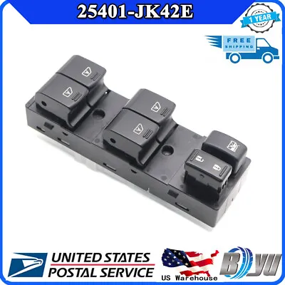 Front Side Master Window Switch For Infiniti G35 G37 2007-2008 Q40 25401-JK42E  • $24.45