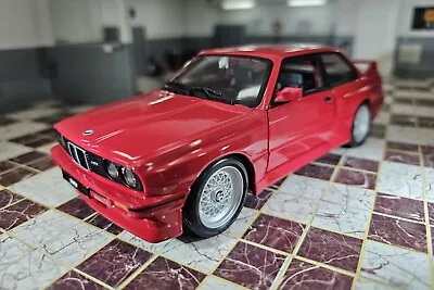 Burago 1988 Bmw M3 E30 3 Series Red 1/24 Scale Diecast Model Car • $37.83