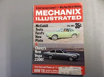 Mechanix Illustrated September 1970 Vol 66 Number 508 • $9.99