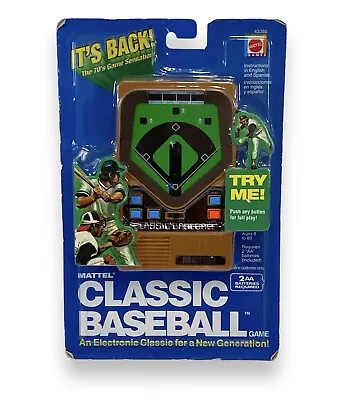 Mattel Classic Baseball Handheld Electronic Game MLB 2002 NOS #43386 SEALED • $49.99