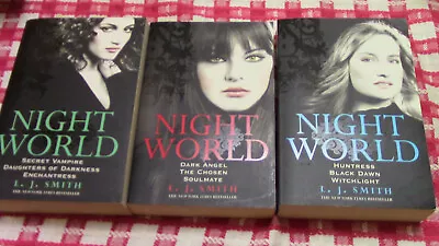 L J Smith 3 Night World Collections Bundle Book 1-9 Secret Vampire-Witchlight • £15