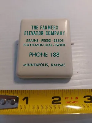 Vintage Farmers Elevator Minneapolis KS Paper/Bill Clip • $12