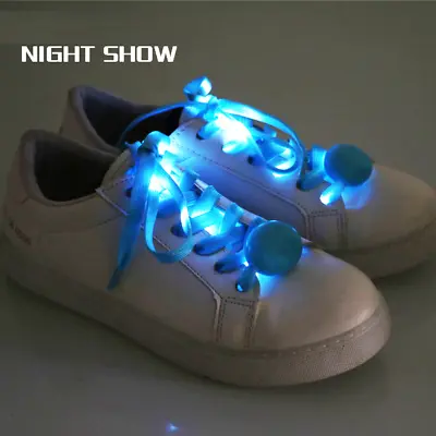 £4.63 • Buy LED Light Shoe Laces Flashing Glowing LED Luminous Shoelaces Colorful COOL!!!