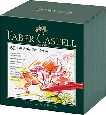 Faber Castell 60 Piece Pitt Artist Brush Pen Set Gift Box • $203.10