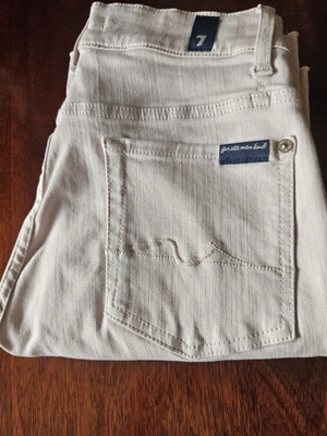 7 For All Mankind Ladies Size 26 Bootleg Pale Shell Pink / Colour Sweet Jeans • £11.10