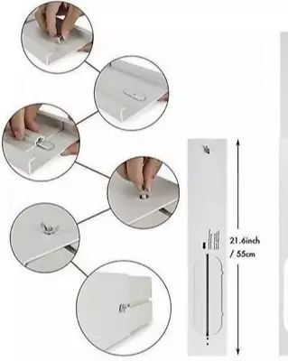 $11.99 • Buy Portable Air Conditioner Spare Parts - Window Slide Plate Kit 2 Pcs/set 1.05M
