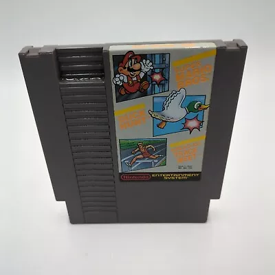 3 In 1 Super Mario Bros Duck Hunt World Class Track Meet Nintendo NES Video Game • $10.99