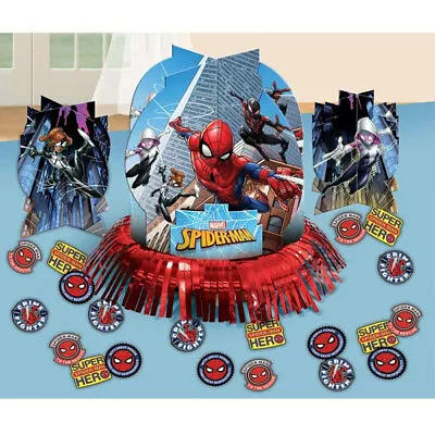 $8.99 • Buy Spider-man Table Decorating Kit Birthday Party Supplies Center Piece 