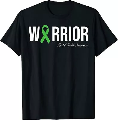 Mental Health Awareness Green Ribbon Mental Health Unisex T-Shirt • $19.99