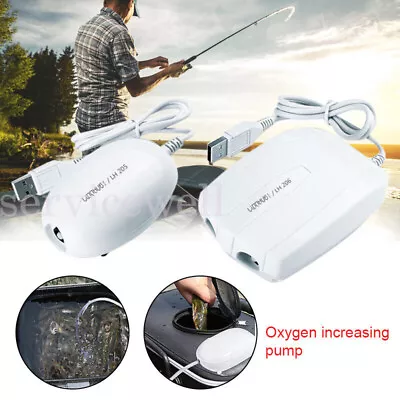 Portable USB Air Pump Aquarium Oxygen Fish Tank Oxygen Air Pump Mini Oxygen Pump • $12.26