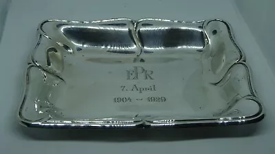 Antique German 800 Silver Lazarus Posen Tray Presentation Tray C. 1870-1930 • $139