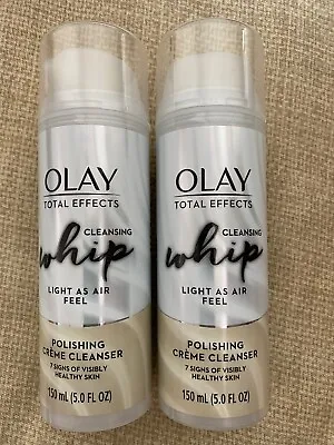 $9.98 • Buy OLAY - Total Effects Cleansing Whip Polishing Creme Cleanser, 5 Oz (2-Pac)