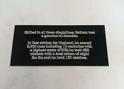 Ian Botham England - 110x50mm Engraved Plaque / Plate For Signed Memorabilia • £10.95