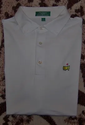 PETER MILLAR SUMMER COMFORT Polo Shirt MASTERS AUGUSTA NATIONAL GOLF CLUB Size L • $74.99